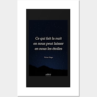 Quote from Victor Hugo on happiness Posters and Art